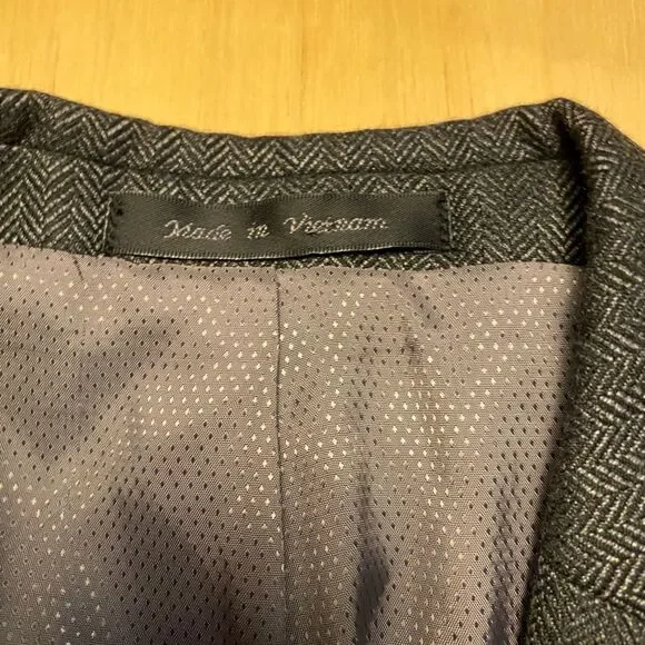 Michael Kors Gray Herringbone Suit Jacket Blazer Sport Coat - Picture 6 of 13